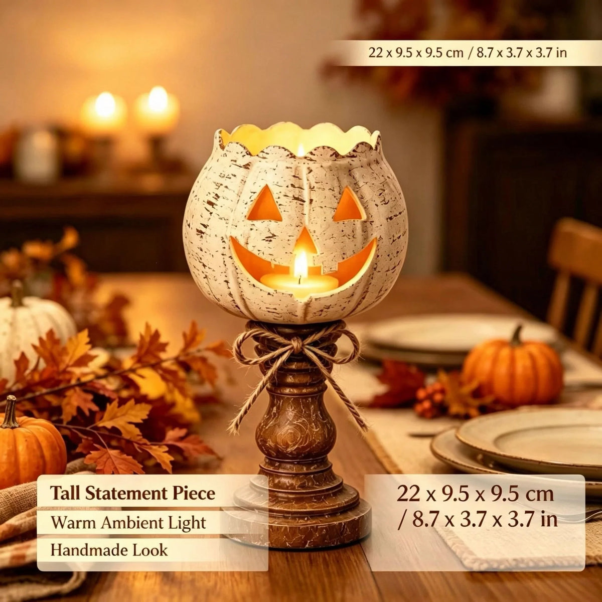 Decorative Pumpkin Lamp Warm LED Indoor & Outdoor