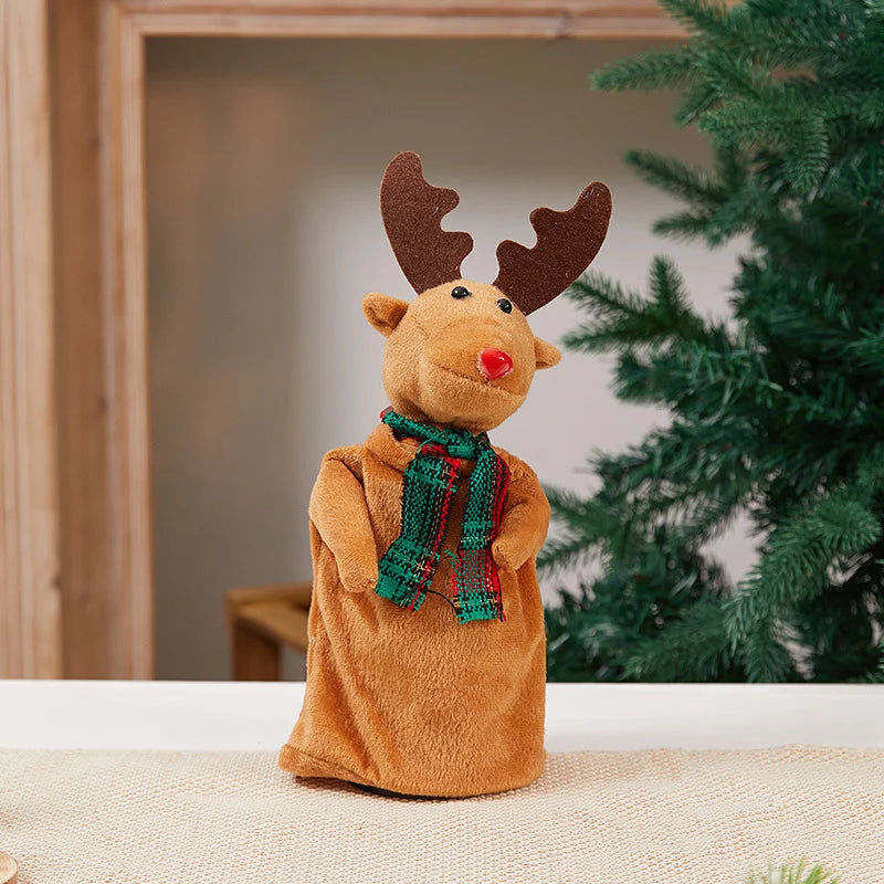 Decorative Santa Plush Fabric & Jingle Bells