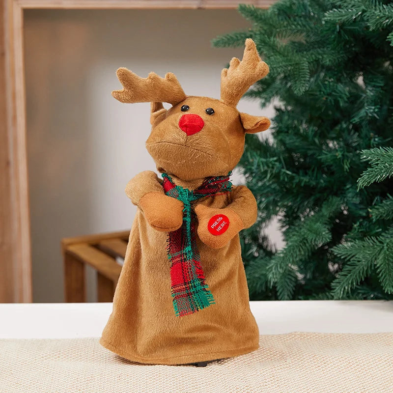 Decorative Santa Plush Fabric & Jingle Bells