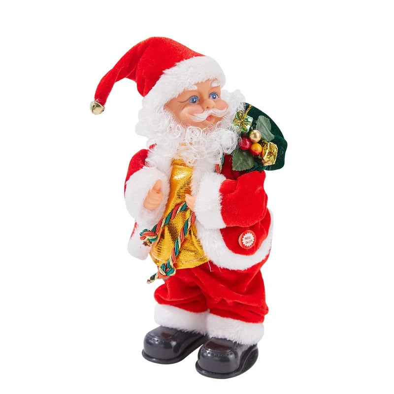 Decorative Santa Plush Fabric & Jingle Bells