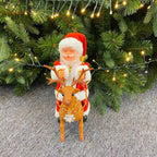 Decorative Santa Plush Fabric & Jingle Bells