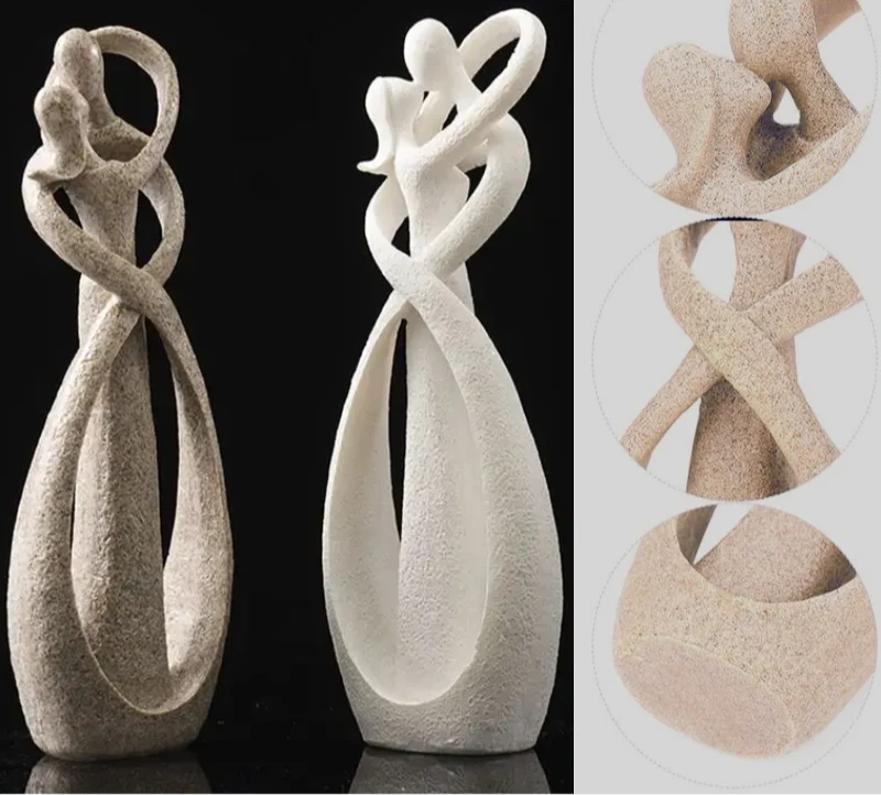 Decorative Sculpture Abstract Handmade Sandstone