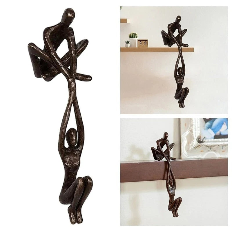Decorative Sculpture Abstract Love Figure Polystone