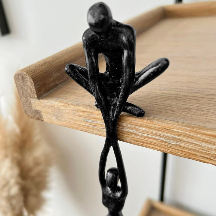 Decorative Sculpture Abstract Two-Figure Resin