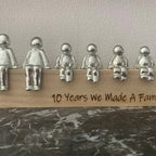 Decorative Sculpture Metal Silver Compact Tabletop