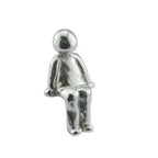 Decorative Sculpture Metal Silver Compact Tabletop