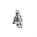 Decorative Sculpture Metal Silver Compact Tabletop