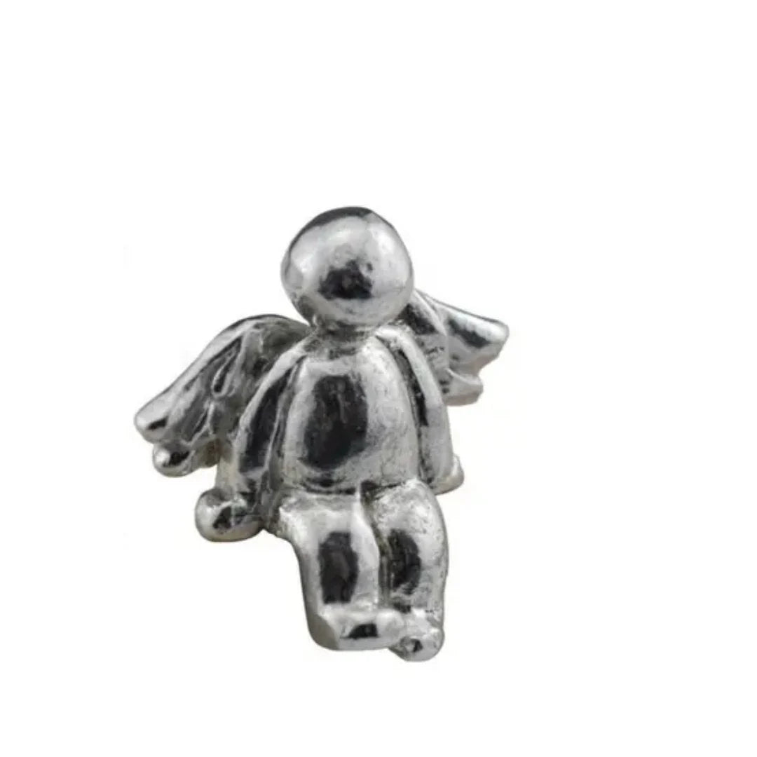 Decorative Sculpture Metal Silver Compact Tabletop