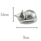 Decorative Sculpture Metal Silver Compact Tabletop