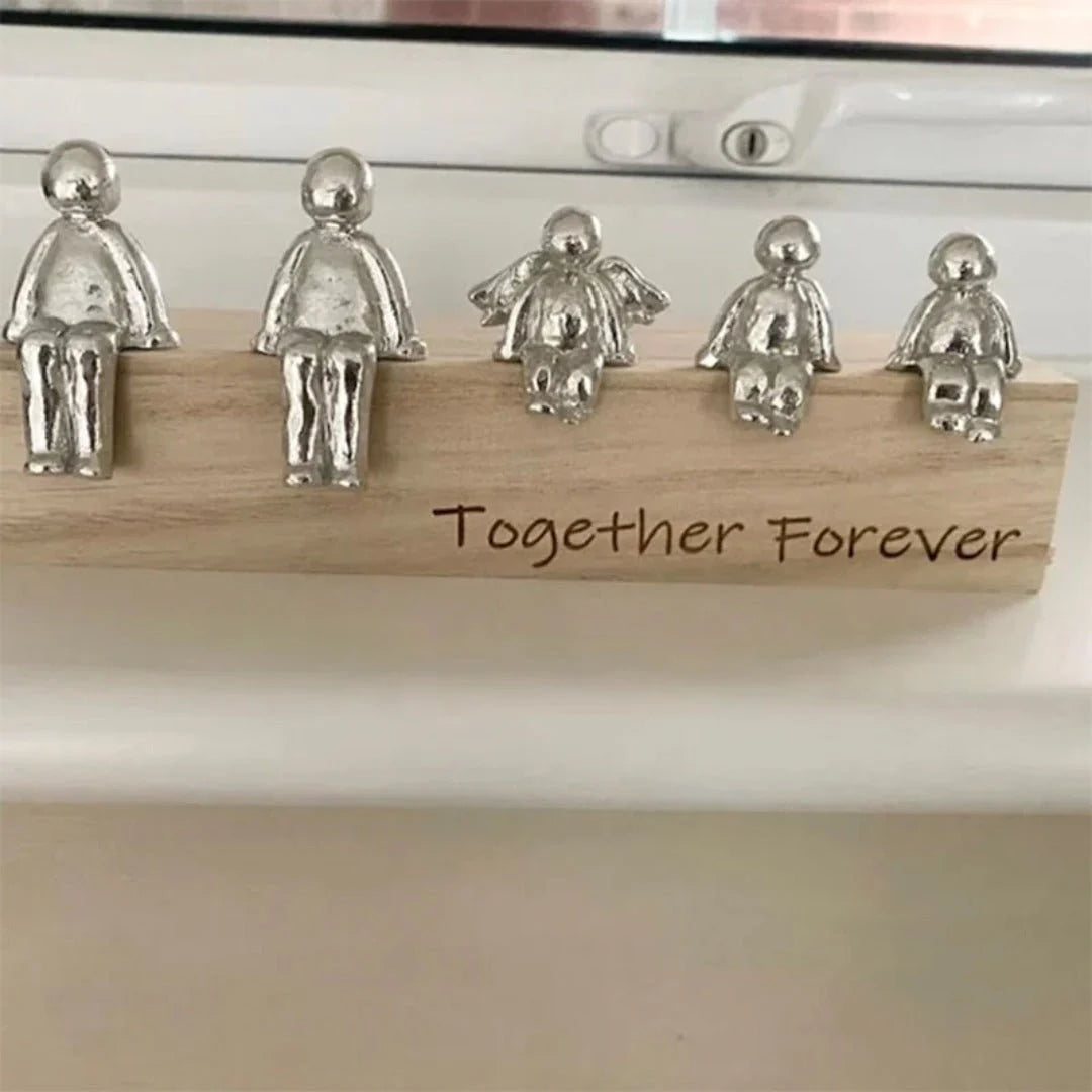 Decorative Sculpture Metal Silver Compact Tabletop