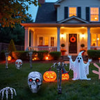 Decorative Skeleton Realistic Design Light-Up Red Eyes