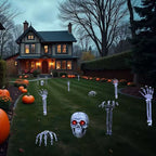 Decorative Skeleton Realistic Design Light-Up Red Eyes