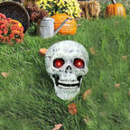 Decorative Skull Red Eyes Durable 7.5 Inch Table Decor