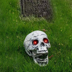 Decorative Skull Red Eyes Durable 7.5 Inch Table Decor