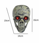 Decorative Skull Red Eyes Durable 7.5 Inch Table Decor