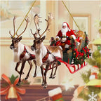 Decorative Sleigh Red Intricate Holiday Centerpiece