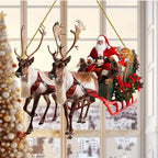 Decorative Sleigh Red Intricate Holiday Centerpiece