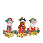 Decorative Snowman Figure Durable Fabric Lightweight Ready To Hang