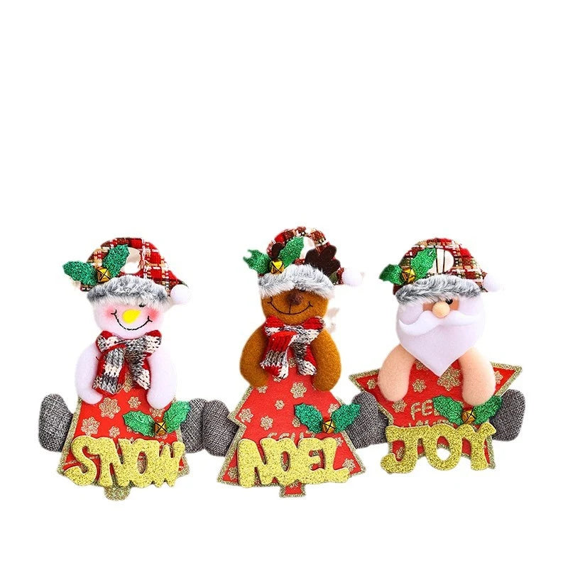 Decorative Snowman Figure Durable Fabric Lightweight Ready To Hang