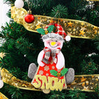 Decorative Snowman Figure Durable Fabric Lightweight Ready To Hang