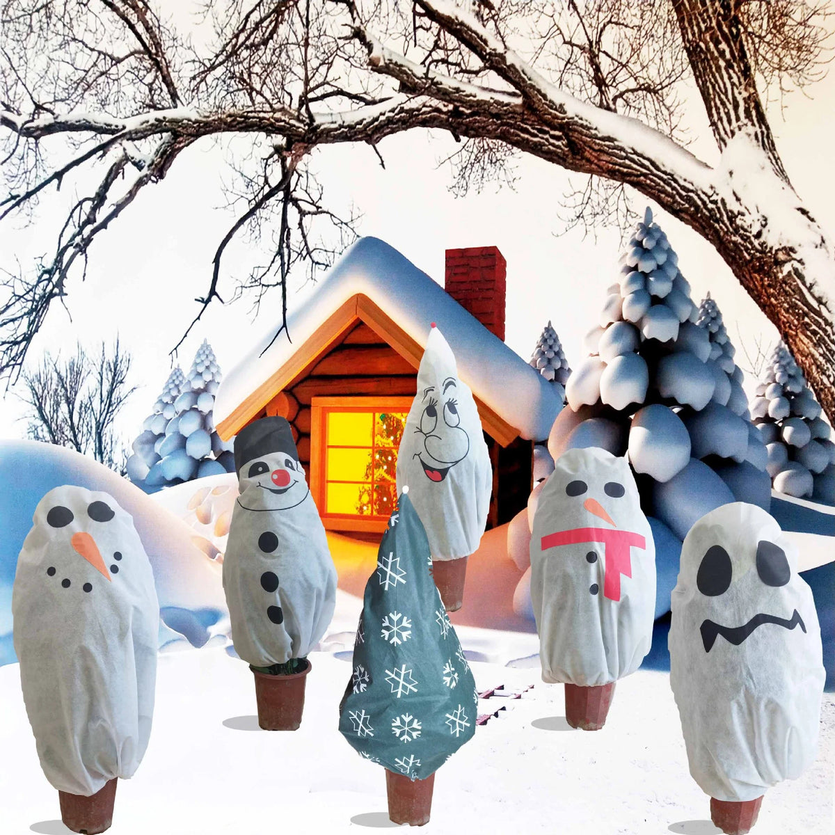 Decorative Snowman Figure Weatherproof Indoor & Outdoor