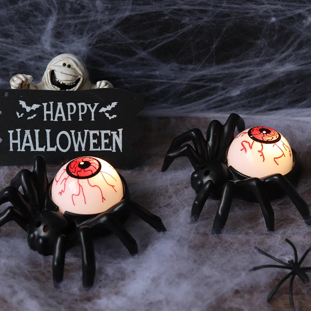 Decorative Spider Light-Up Eyeball Battery-Operated
