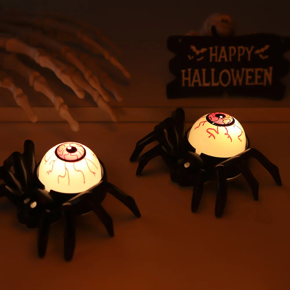 Decorative Spider Light-Up Eyeball Battery-Operated