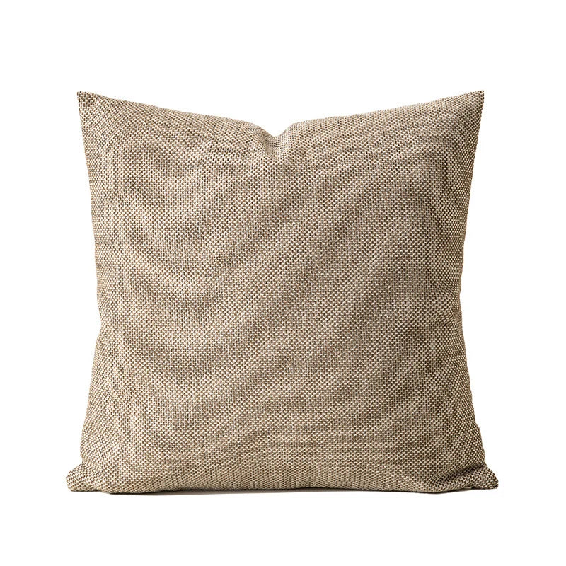 Decorative Throw Pillow Cover Linen Chenille Hidden Zipper