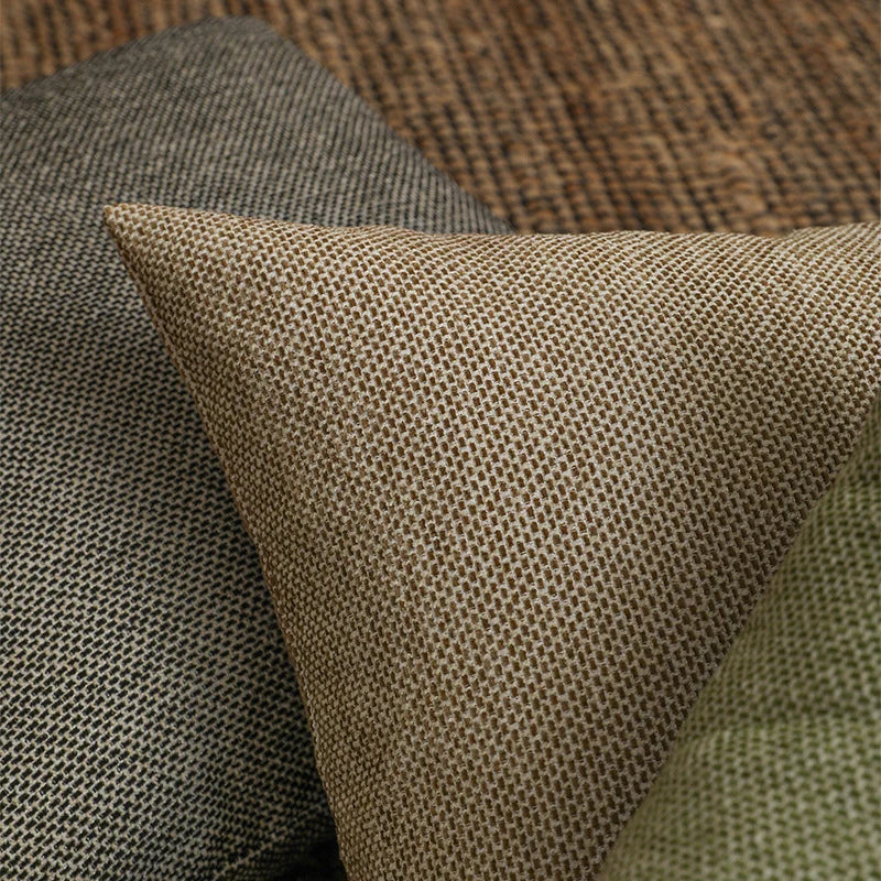 Decorative Throw Pillow Cover Linen Chenille Hidden Zipper