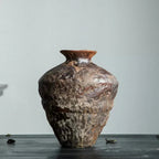 Decorative Vase Handcrafted Ceramic Textured Glaze