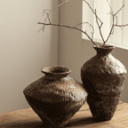 Decorative Vase Handcrafted Ceramic Textured Glaze