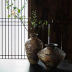 Decorative Vase Handcrafted Ceramic Textured Glaze