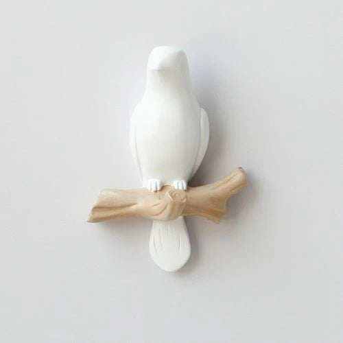 Decorative Wall Hook Bird Design Resin Easy Install