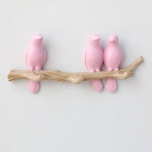 Decorative Wall Hook Bird Design Resin Easy Install
