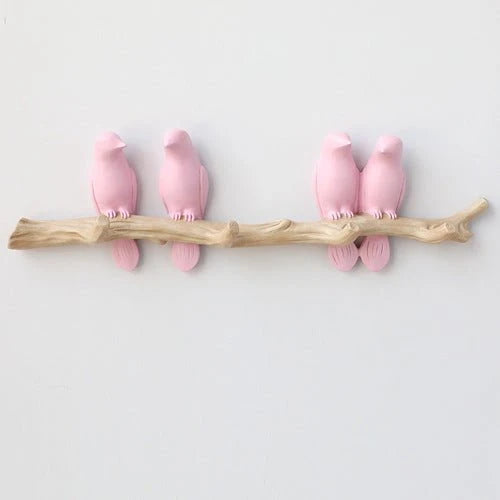 Decorative Wall Hook Bird Design Resin Easy Install