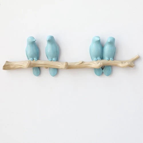 Decorative Wall Hook Bird Design Resin Easy Install