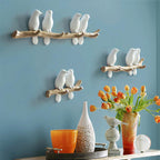 Decorative Wall Hook Bird Design Resin Easy Install