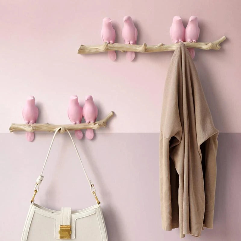 Decorative Wall Hook Bird Design Resin Easy Install