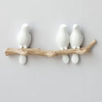 Decorative Wall Hook Bird Design Resin Easy Install