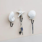 Decorative Wall Hooks Shell & Starfish Set of 3