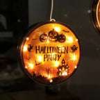 Decorative Wall Lamp Halloween Motif Glowing Backlight Easy Install