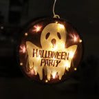 Decorative Wall Lamp Spooky Cat & Pumpkin Soft Light