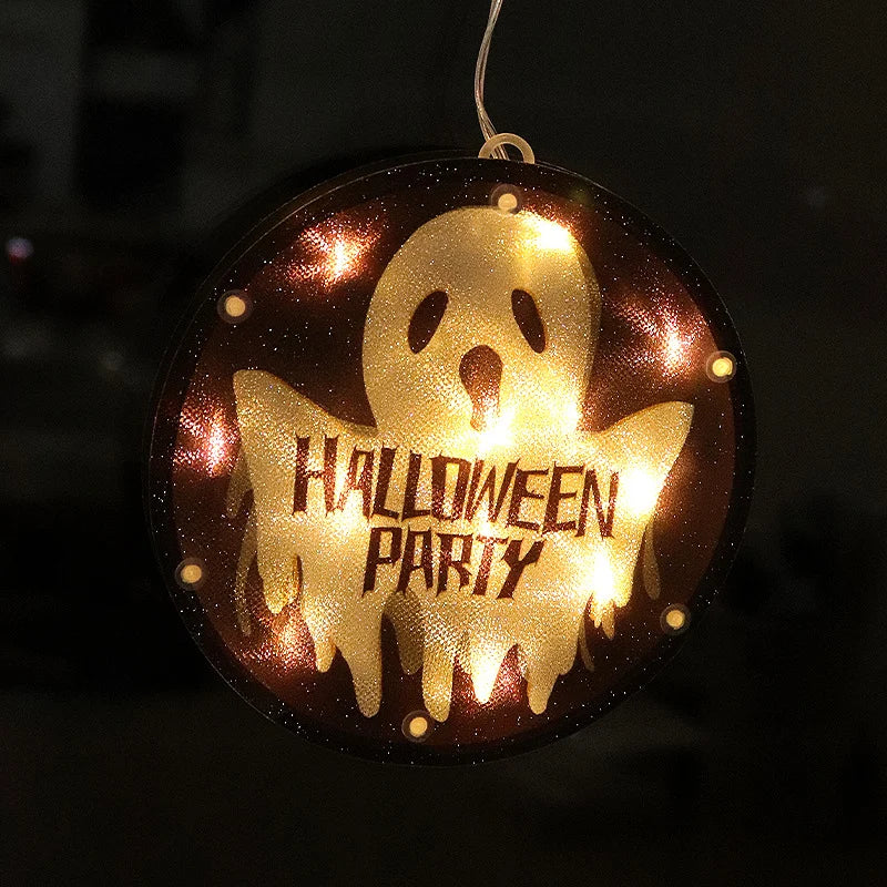 Decorative Wall Lamp Spooky Cat & Pumpkin Soft Light