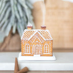 Decorative Winter House Snowy Village Design Durable & Wipe-Clean