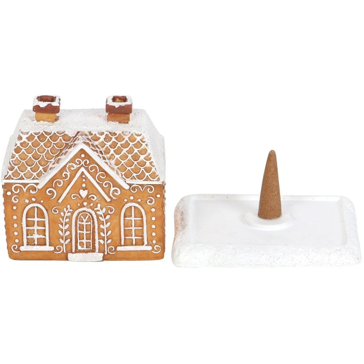 Decorative Winter House Snowy Village Design Durable & Wipe-Clean