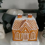 Decorative Winter House Snowy Village Design Durable & Wipe-Clean