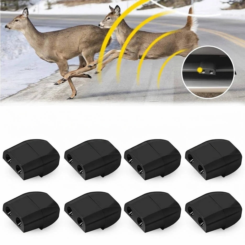 Deer Warning Whistles Speed-Activated 8-Pack No-Drill Tape Mount