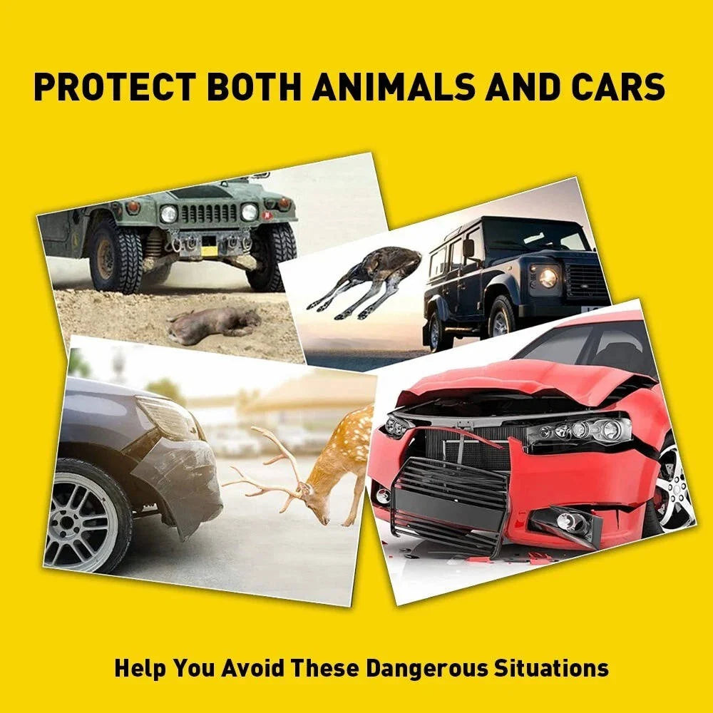 Deer Warning Whistles Speed-Activated 8-Pack No-Drill Tape Mount