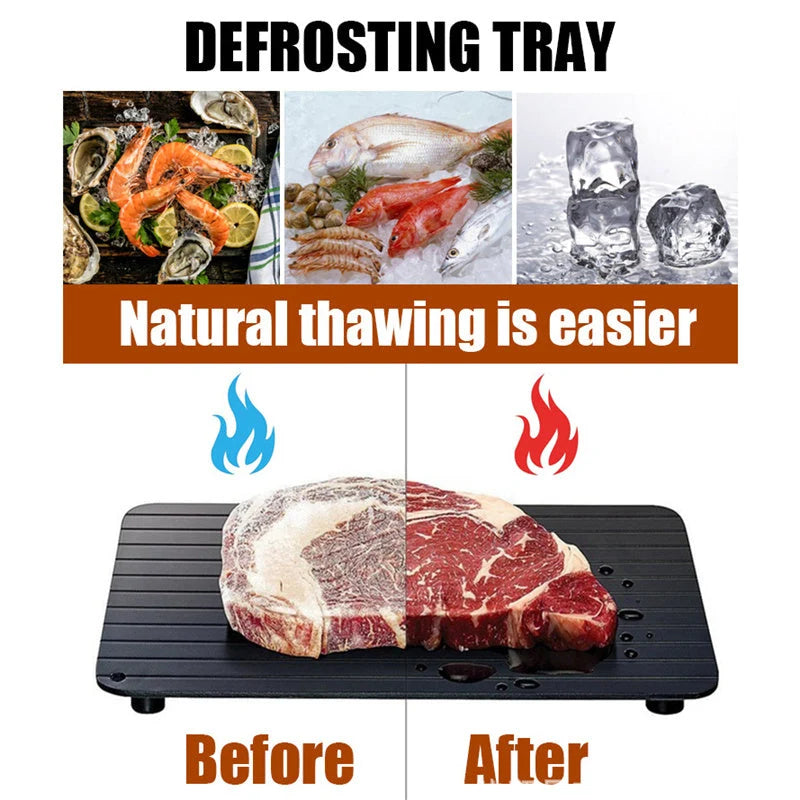 Defrost Tray Rapid Thawing Non-Stick Aluminum Alloy