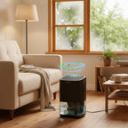 Dehumidifier Compact 2-in-1 Moisture & Air Filtration 1L Tank